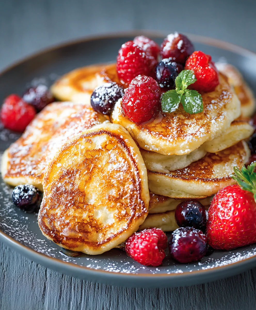 Easy Cottage Cheese Pancakes- Fluffy & Delicious