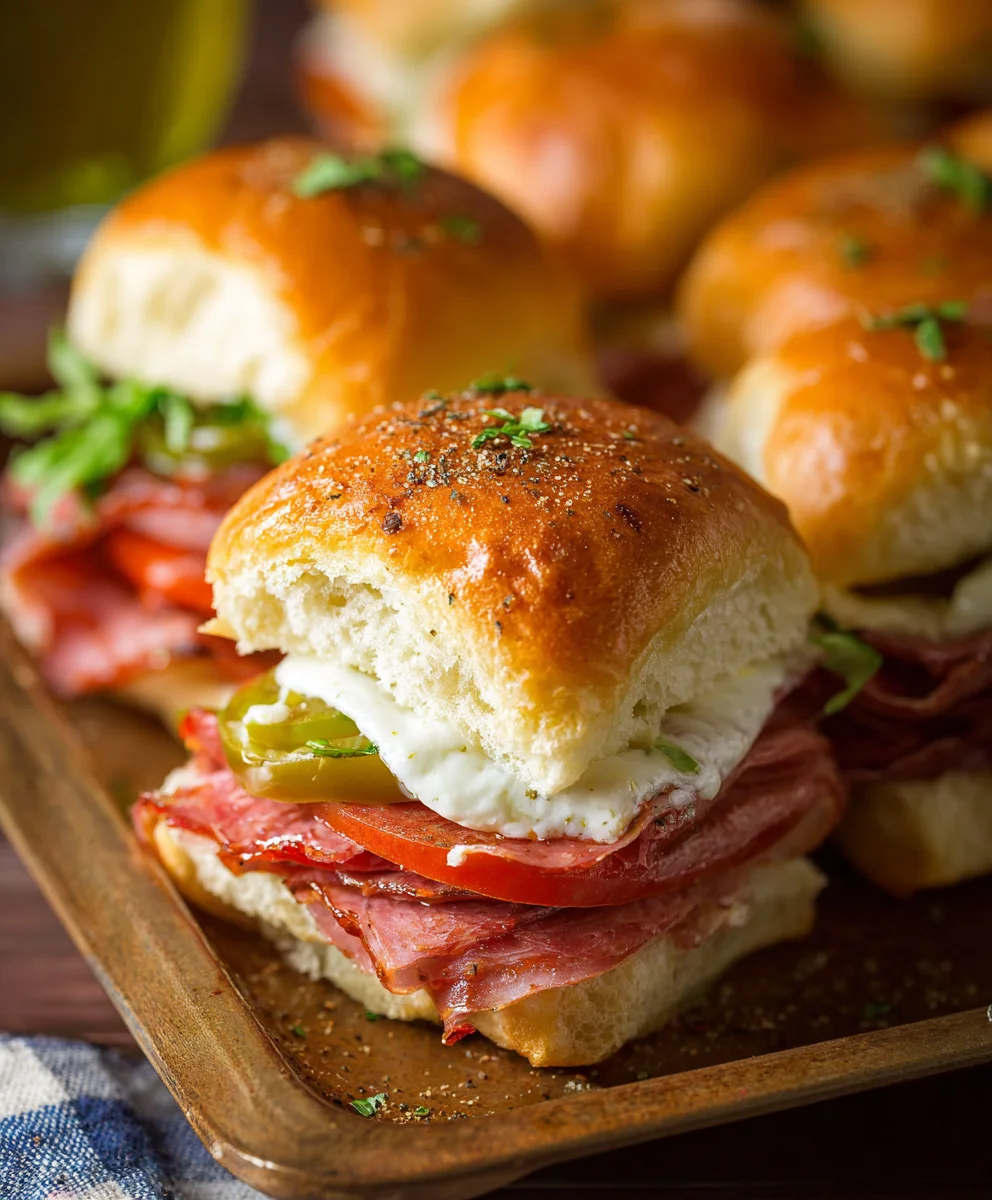 Spicy Beef Italian Sub Sliders Easy Recipe