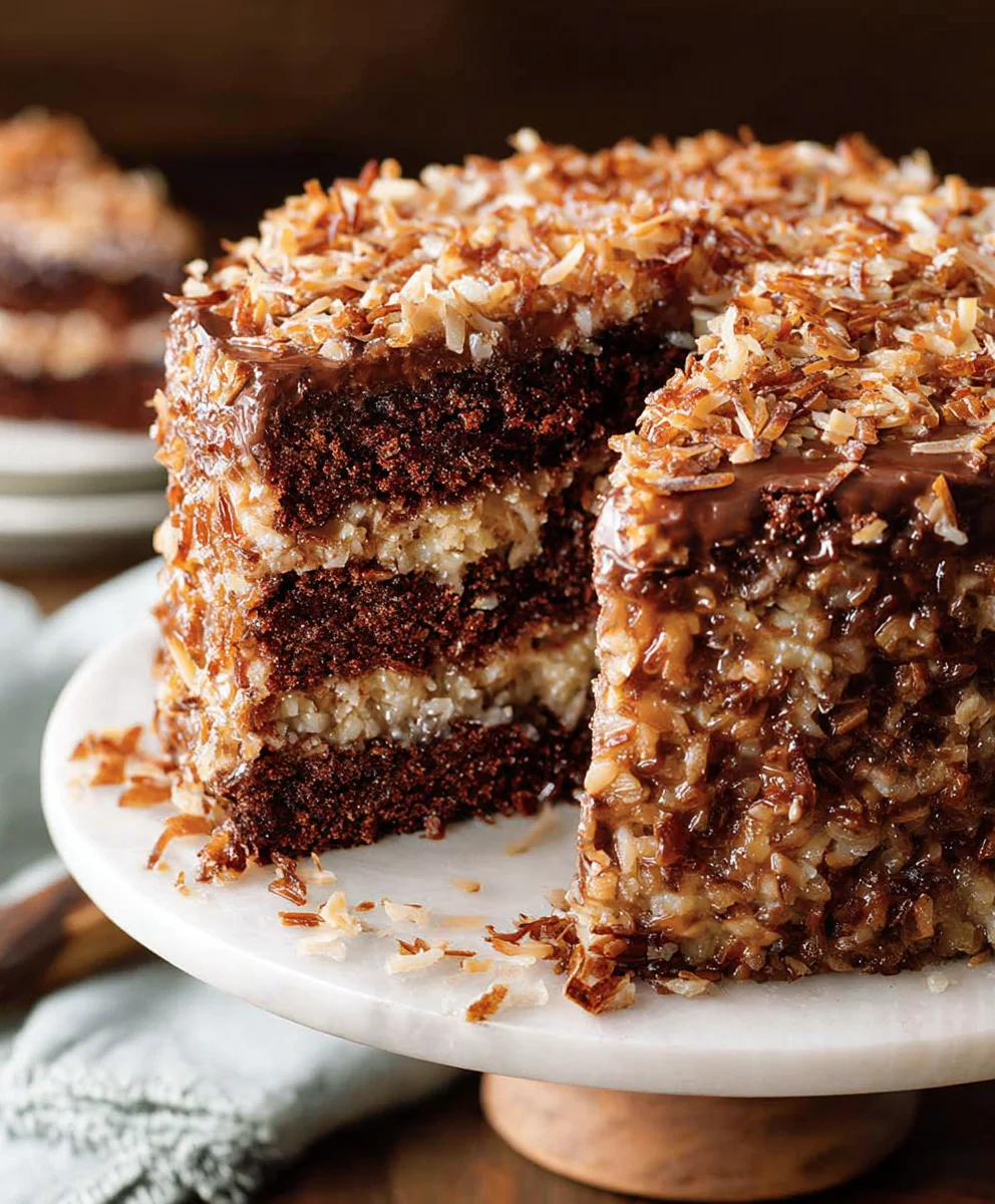 Authentic German Chocolate Cake Recipe-Best Chocolate Cake Ever