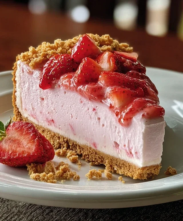 Pink Strawberry Crunch Cheesecake