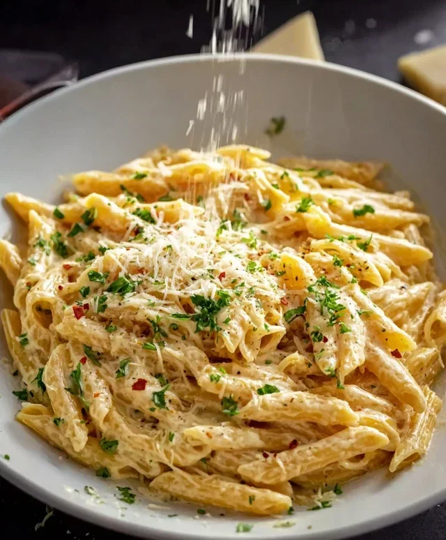 One Pot Creamy Garlic Pasta (Just 20 Minutes!)