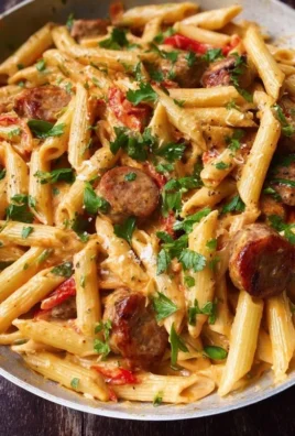 One Pot Creamy Cajun Sausage Pasta (30-Minutes)