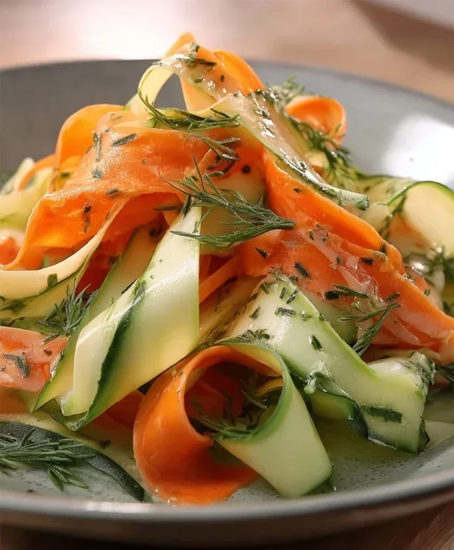 Carrot and Cucumber Ribbon Salad