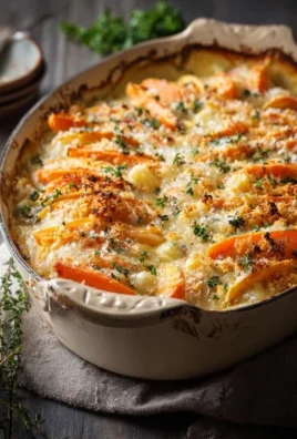 Cheesy Garlic Carrot Gratin – Creamy, Sweet & Savory