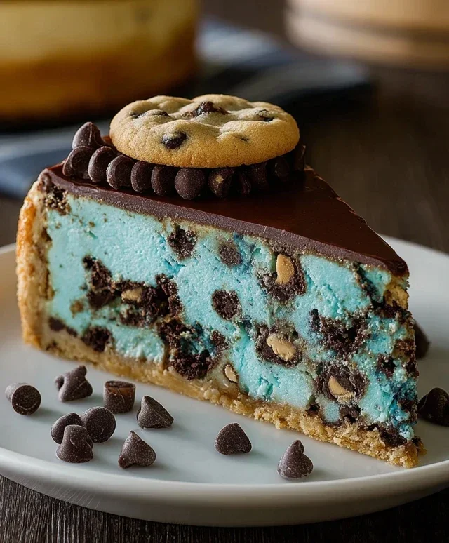 Cookie Monster Cheesecake