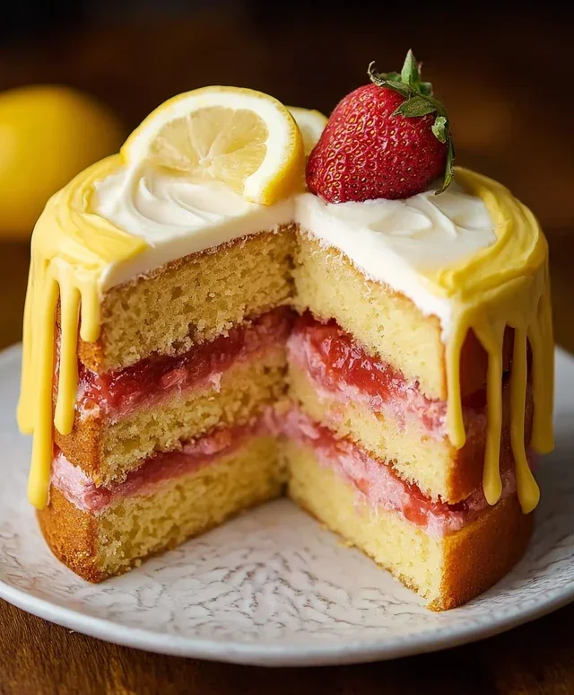 Strawberry Lemonade Cake