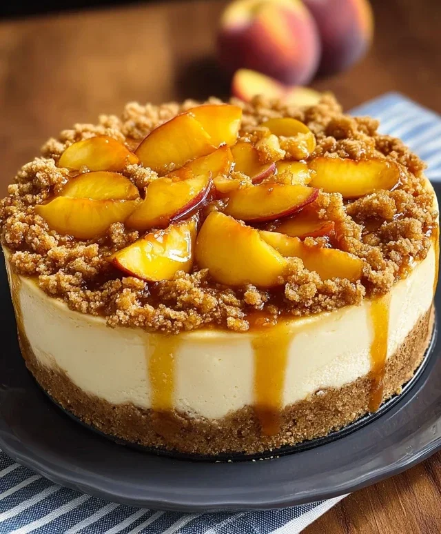 Peach Cobbler Cheesecake Recipe