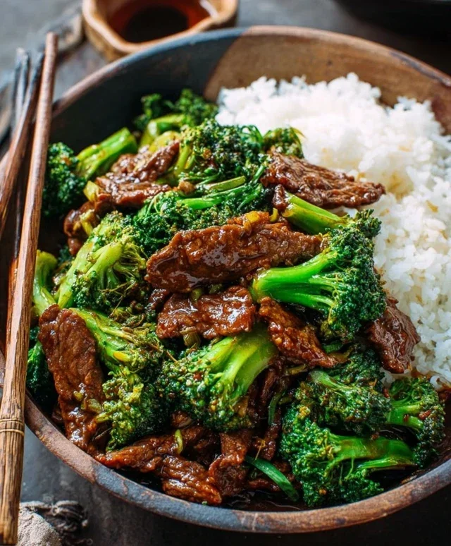 Chinese Beef and Broccoli (牛肉炒西兰花)