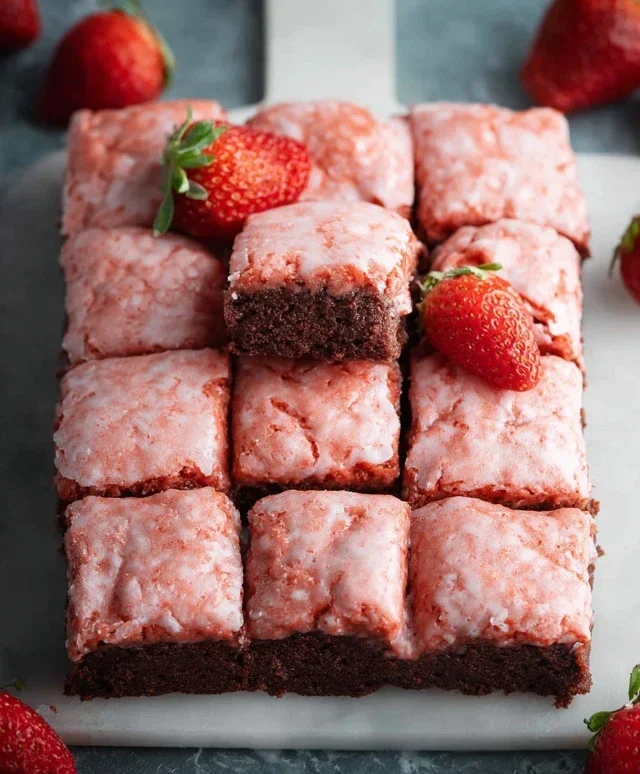 Strawberry Brownies