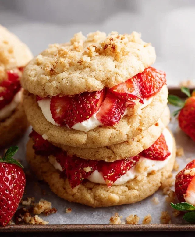 Strawberry Shortcake Cookies