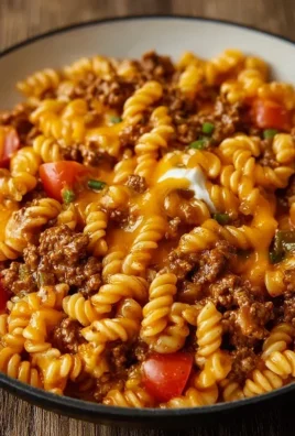 Cheesy Beef Taco Pasta