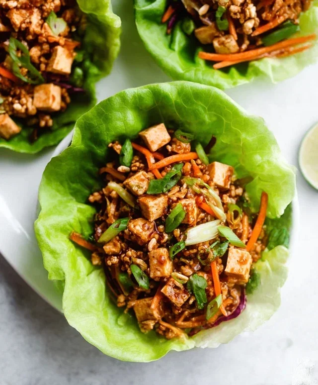 Tofu Lettuce Wraps