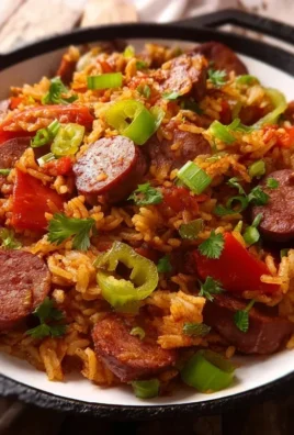Cajun Sausage and Rice Skillet