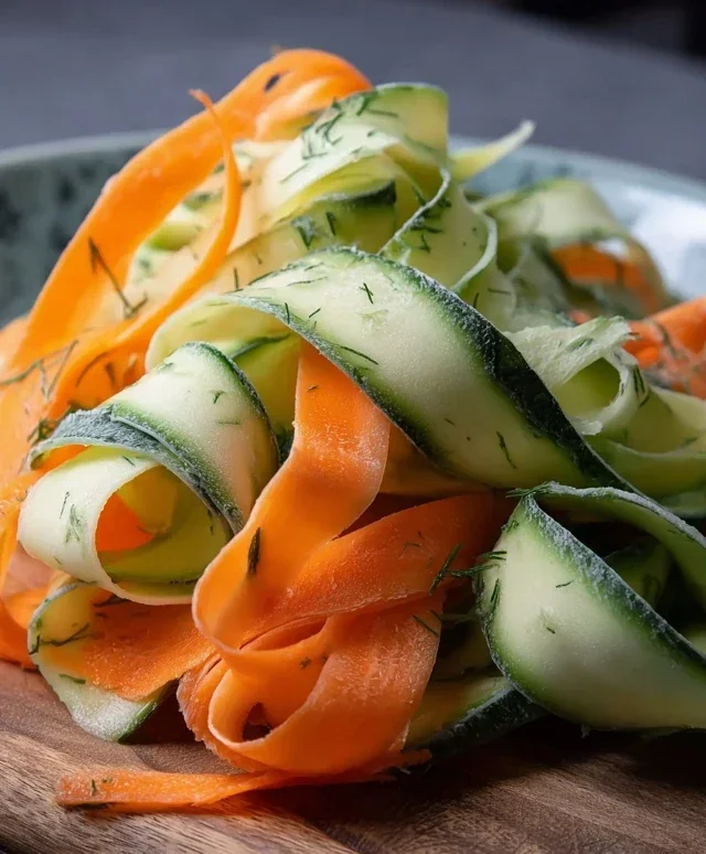 Carrot and Cucumber Ribbon Salad