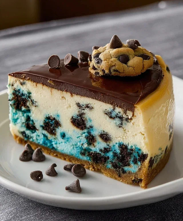 Cookie Monster Cheesecake