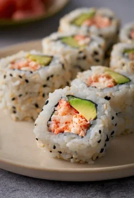 Kani Sushi (Spicy Crab Roll)