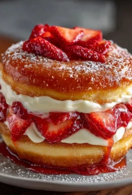 Strawberry Cheesecake Doughnut Burger