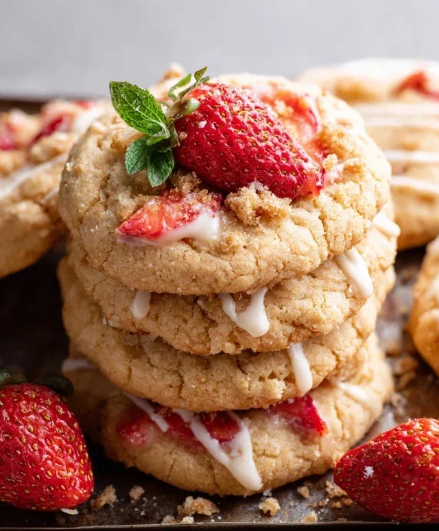 Strawberry Shortcake Cookies