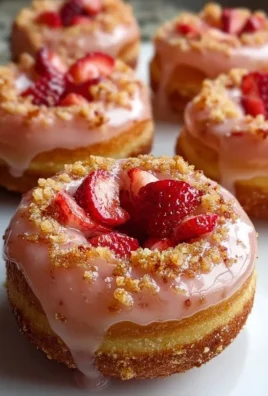 Freshly Glazed Strawberry Crunch Donuts