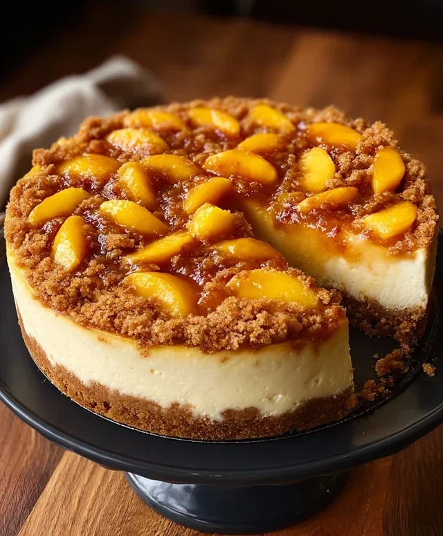 Peach Cobbler Cheesecake Recipe