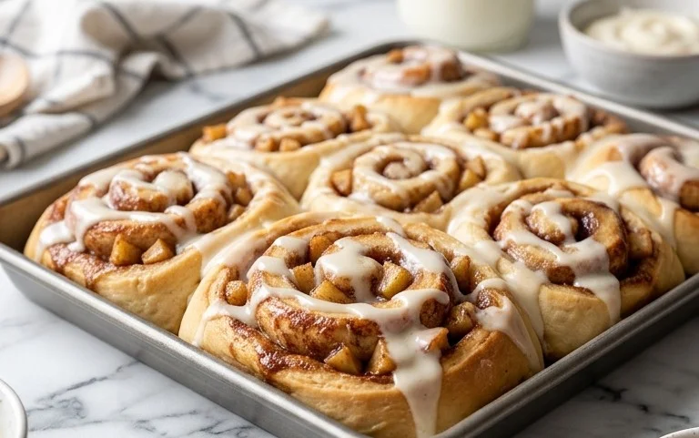 Soft-Baked Apple Cinnamon Rolls